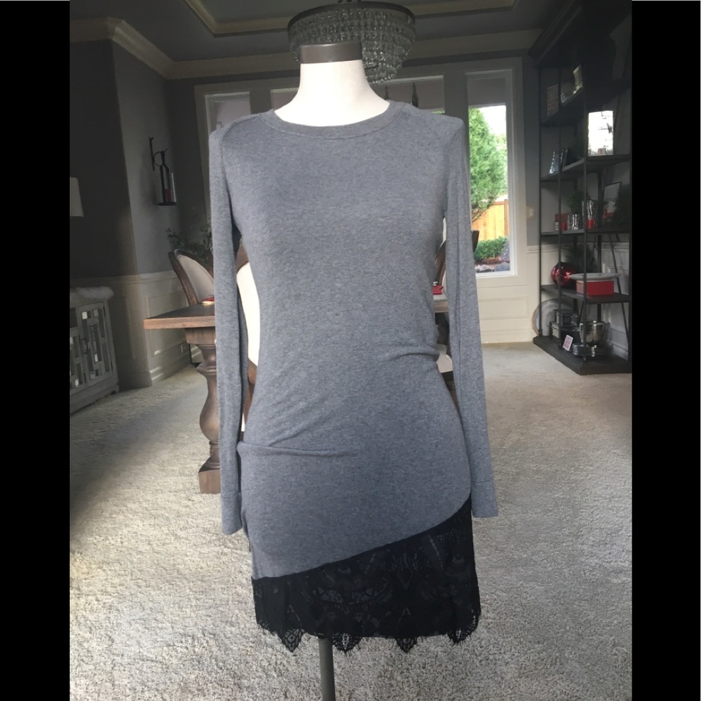 NWT Red Haute gray dress